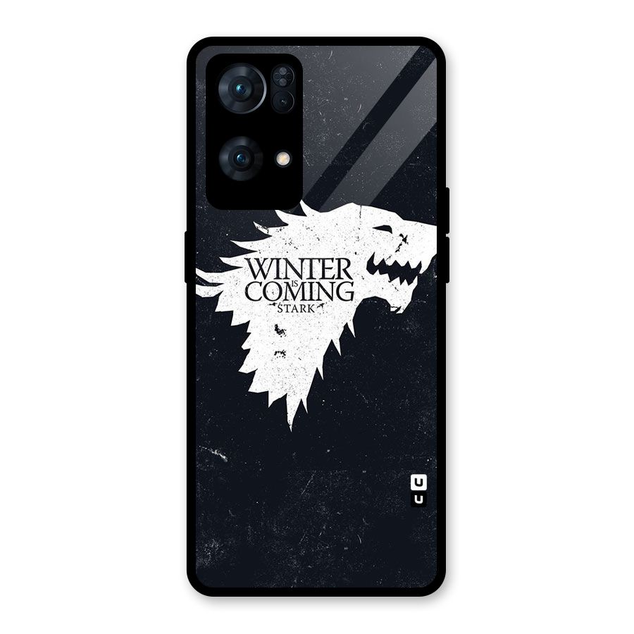 Winter is Coming Stark Glass Back Case for Oppo Reno7 Pro 5G