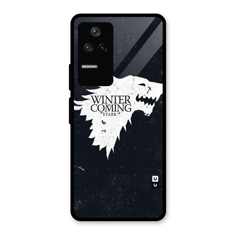 Winter is Coming Stark Glass Back Case for Poco F4 5G