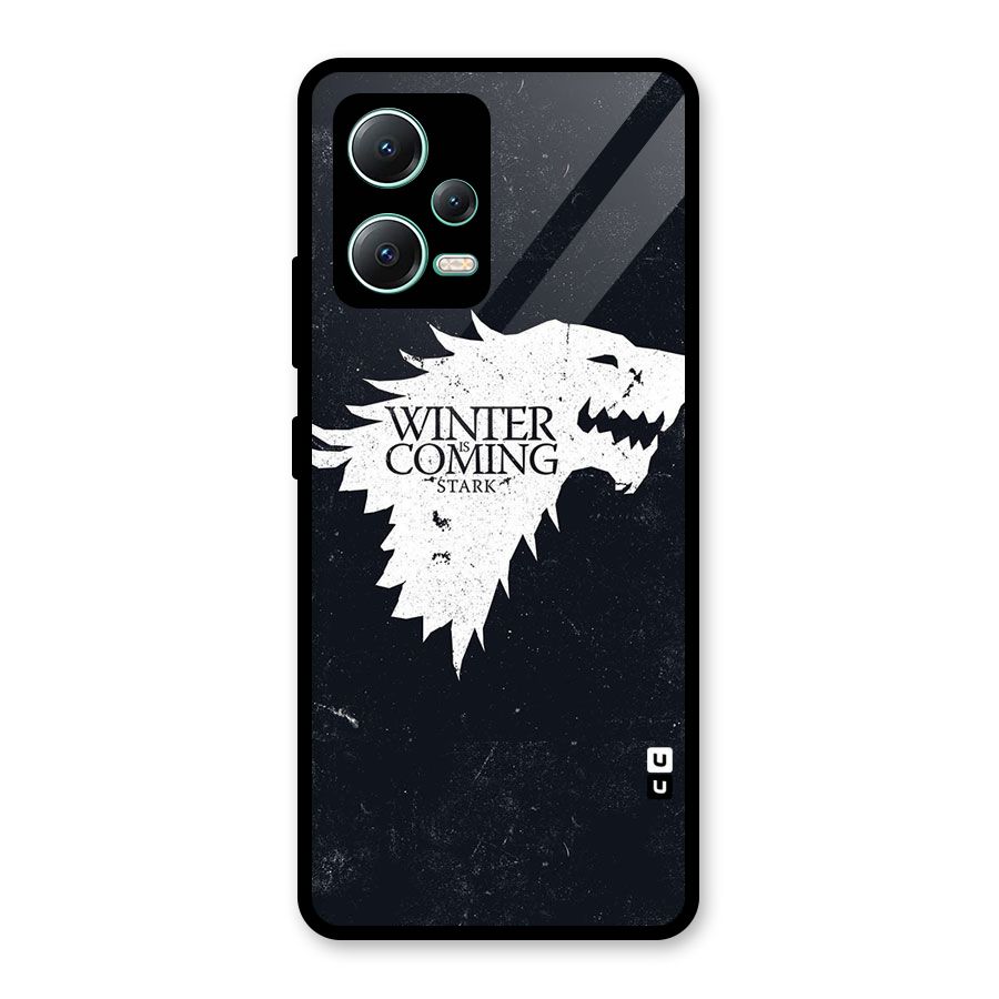 Winter is Coming Stark Glass Back Case for Redmi Note 12 5G