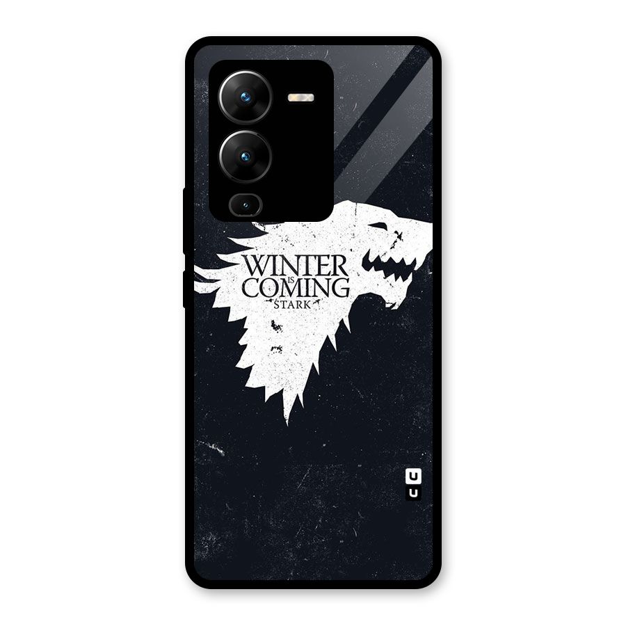 Winter is Coming Stark Glass Back Case for Vivo V25 Pro