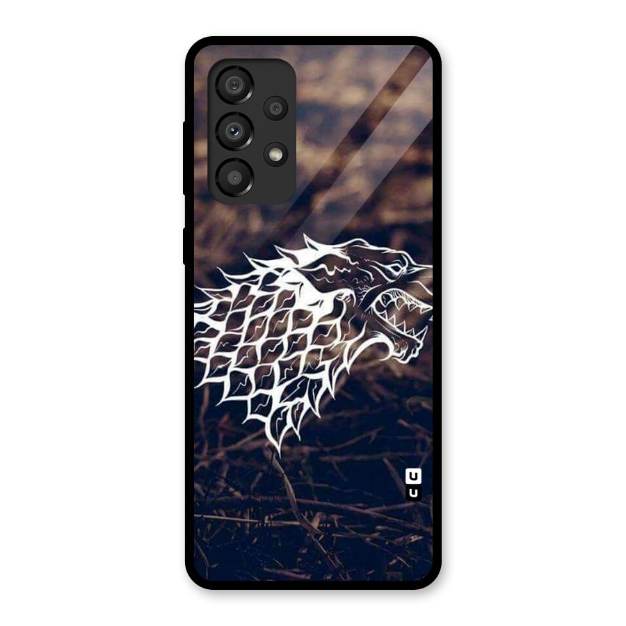 Wolf In White Glass Back Case for Galaxy A33 5G