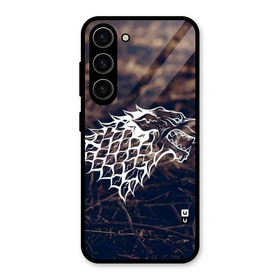 Wolf In White Glass Back Case for Galaxy S23