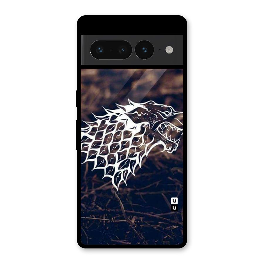 Wolf In White Glass Back Case for Google Pixel 7 Pro