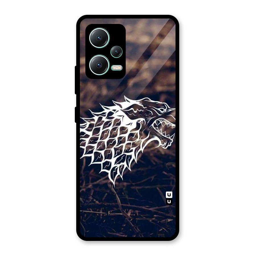 Wolf In White Glass Back Case for Redmi Note 12 5G