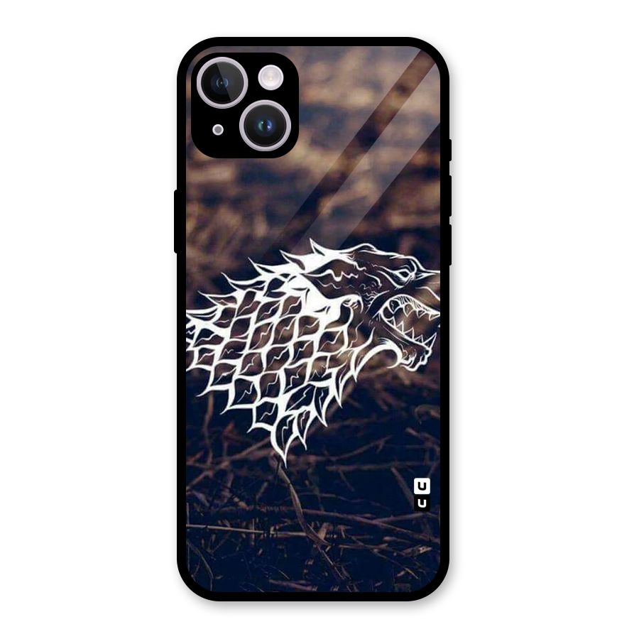 Wolf In White Glass Back Case for iPhone 14 Plus