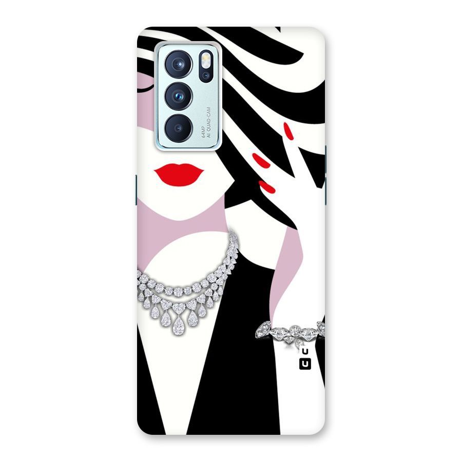 Women Beauty Back Case for Oppo Reno6 Pro 5G