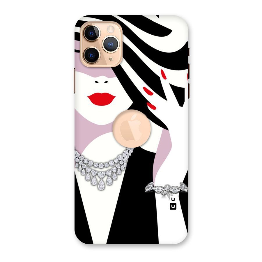 Women Beauty Back Case for iPhone 11 Pro Max Logo Cut