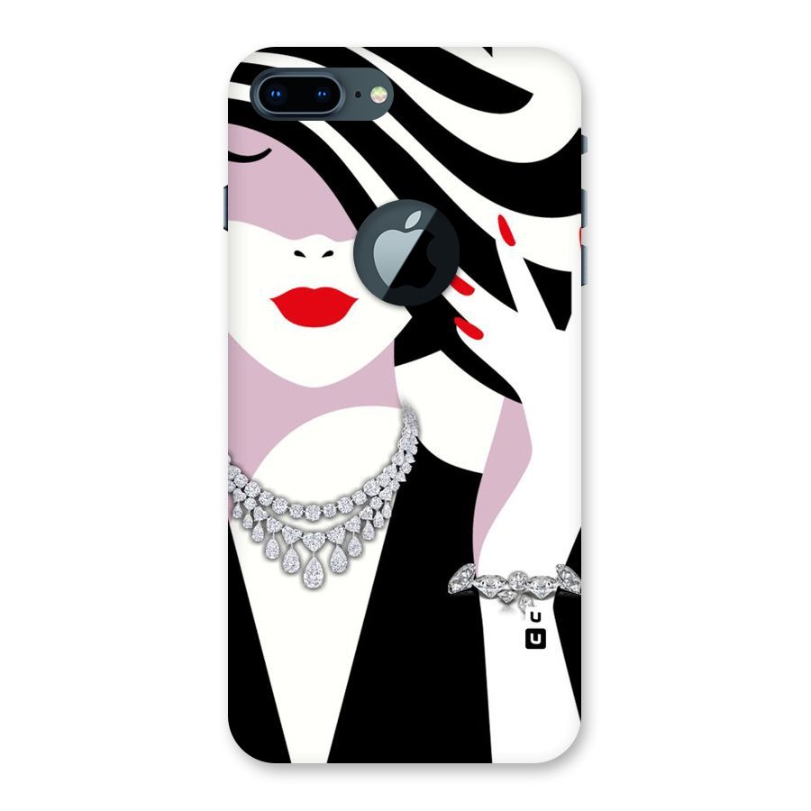Women Beauty Back Case for iPhone 7 Plus Logo Cut
