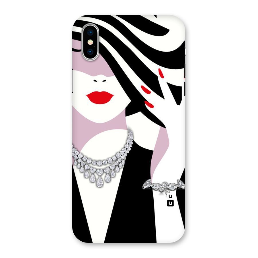 Women Beauty Back Case for iPhone X