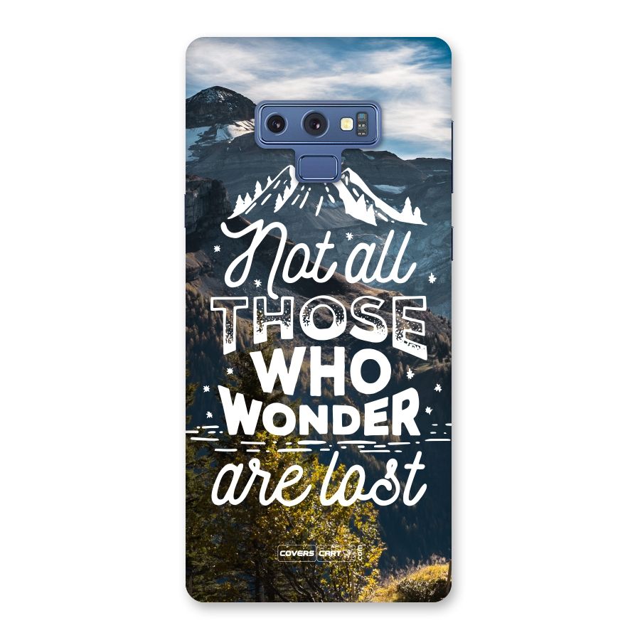Wonder Lost Back Case for Galaxy Note 9