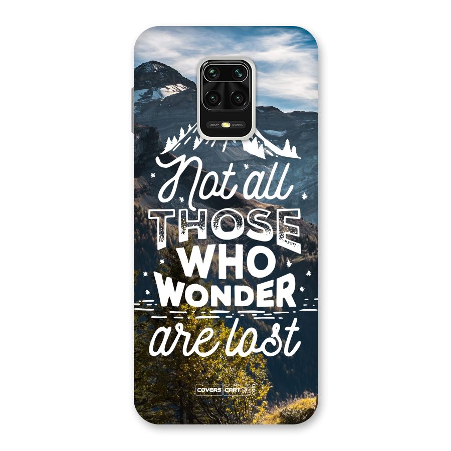 Wonder Lost Back Case for Redmi Note 9 Pro