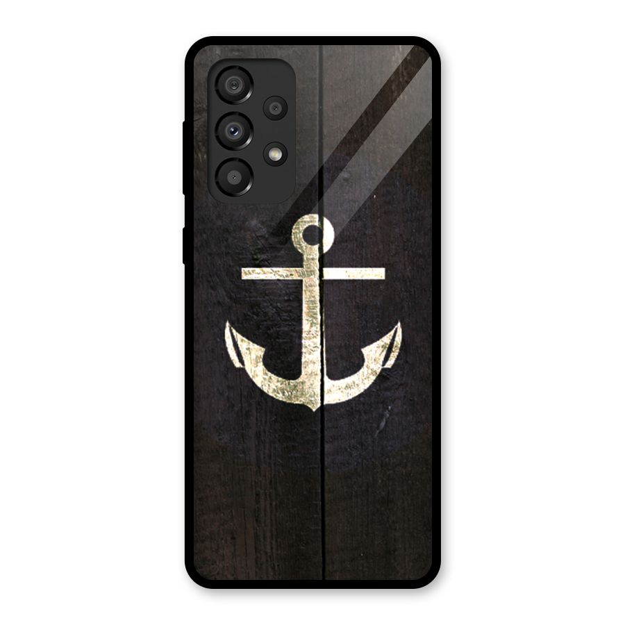 Wood Anchor Glass Back Case for Galaxy A33 5G
