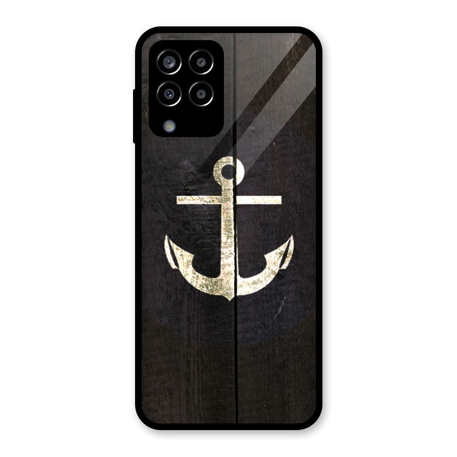 Wood Anchor Glass Back Case for Galaxy M33