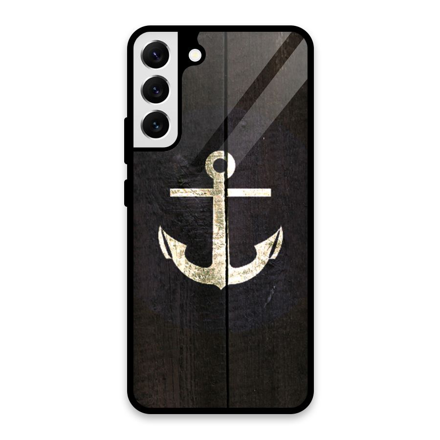 Wood Anchor Glass Back Case for Galaxy S22 Plus 5G
