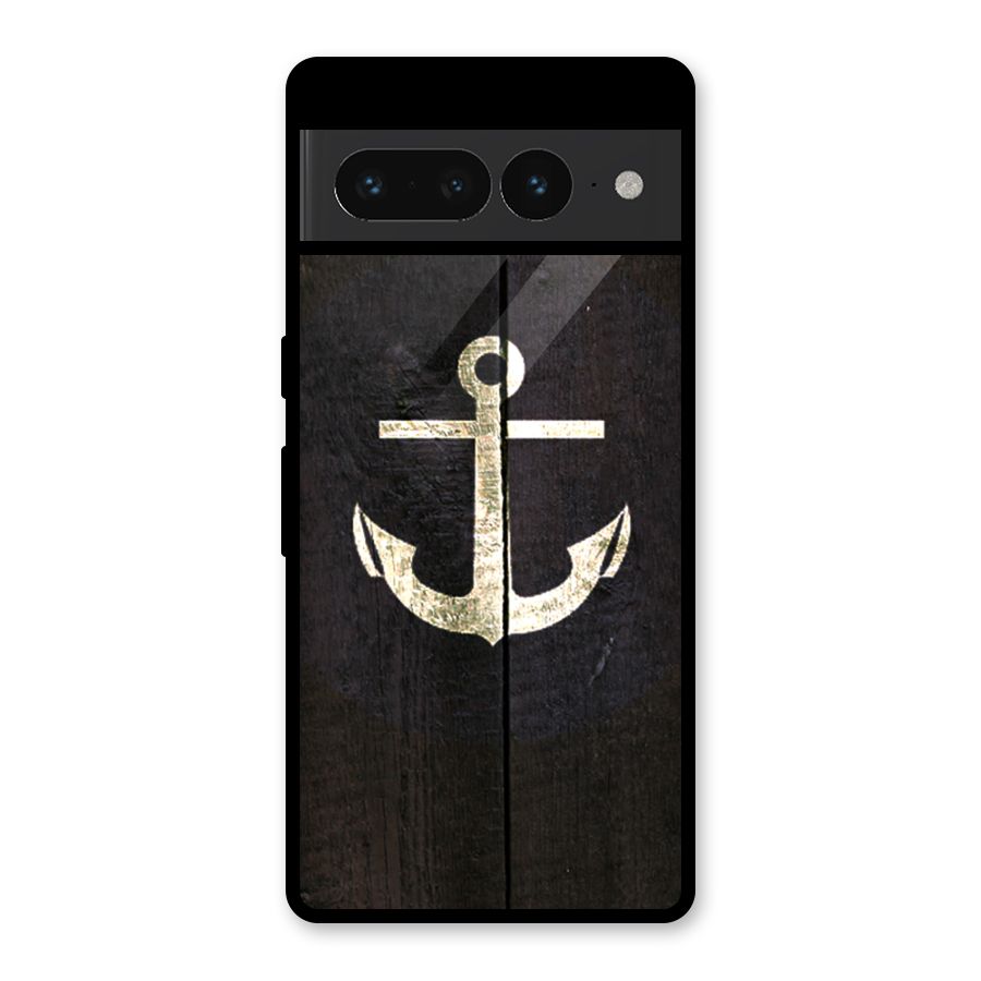 Wood Anchor Glass Back Case for Google Pixel 7 Pro