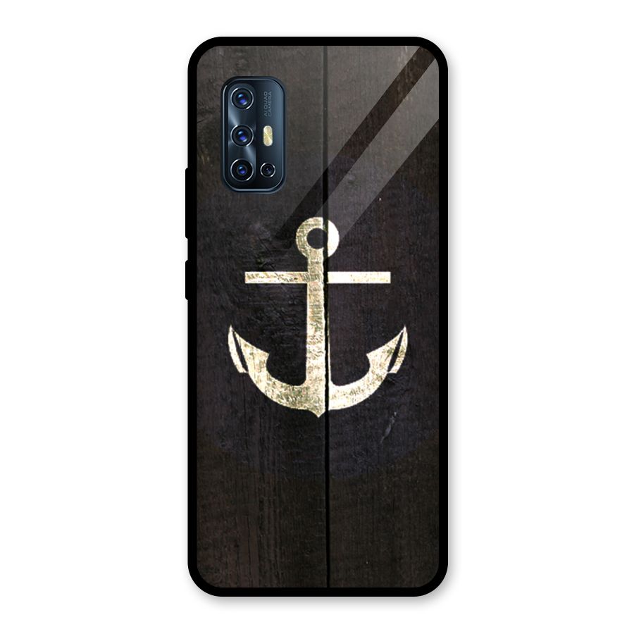 Wood Anchor Glass Back Case for Vivo V17