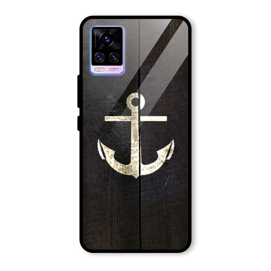 Wood Anchor Glass Back Case for Vivo V20 Pro