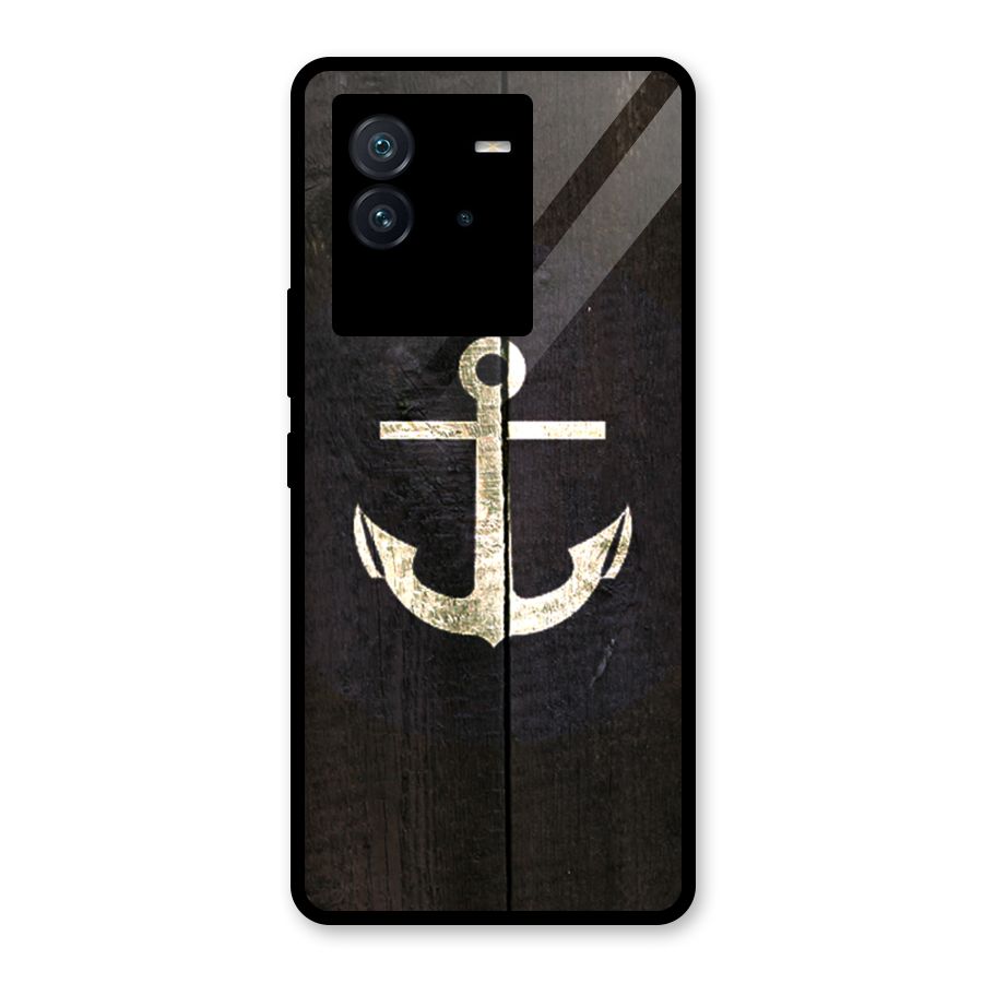 Wood Anchor Glass Back Case for Vivo iQOO Neo 6 5G