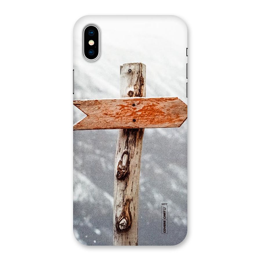 Wood And Snow Back Case for iPhone XS