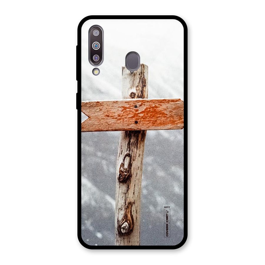 Wood And Snow Glass Back Case for Galaxy M30