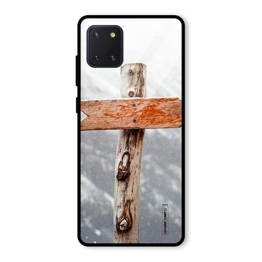 Wood And Snow Glass Back Case for Galaxy Note 10 Lite