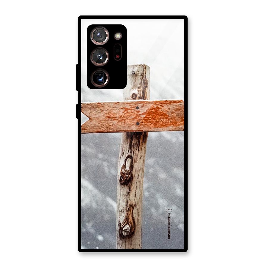 Wood And Snow Glass Back Case for Galaxy Note 20 Ultra 5G