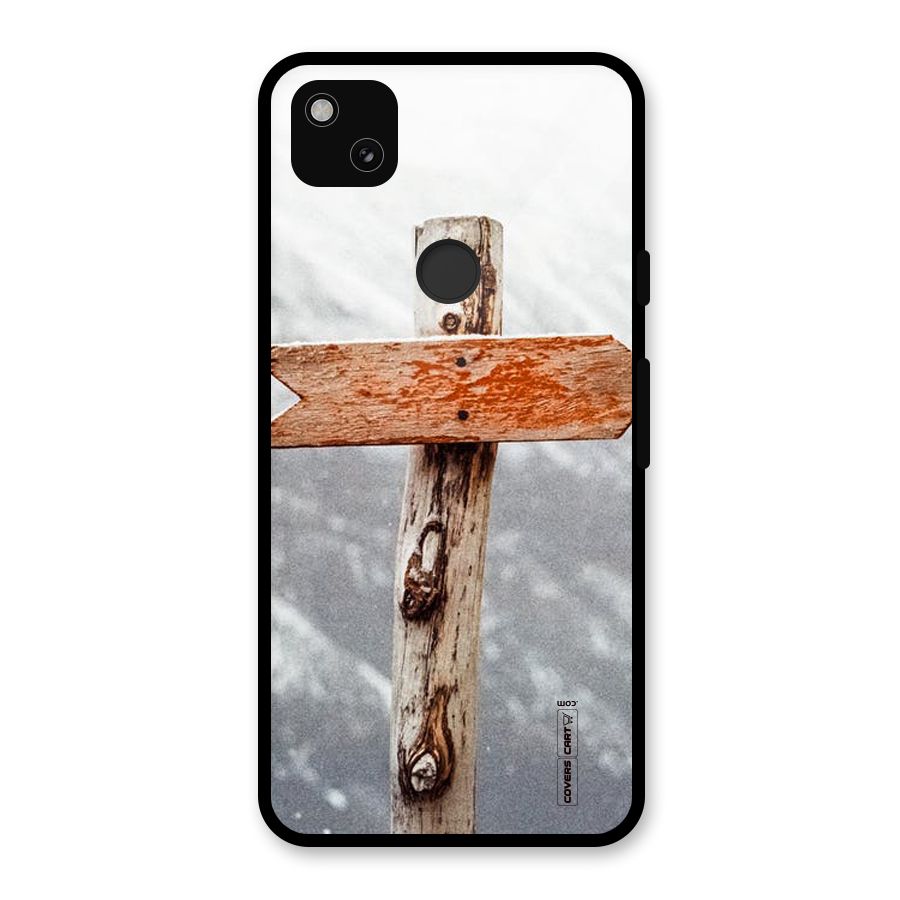 Wood And Snow Glass Back Case for Google Pixel 4a