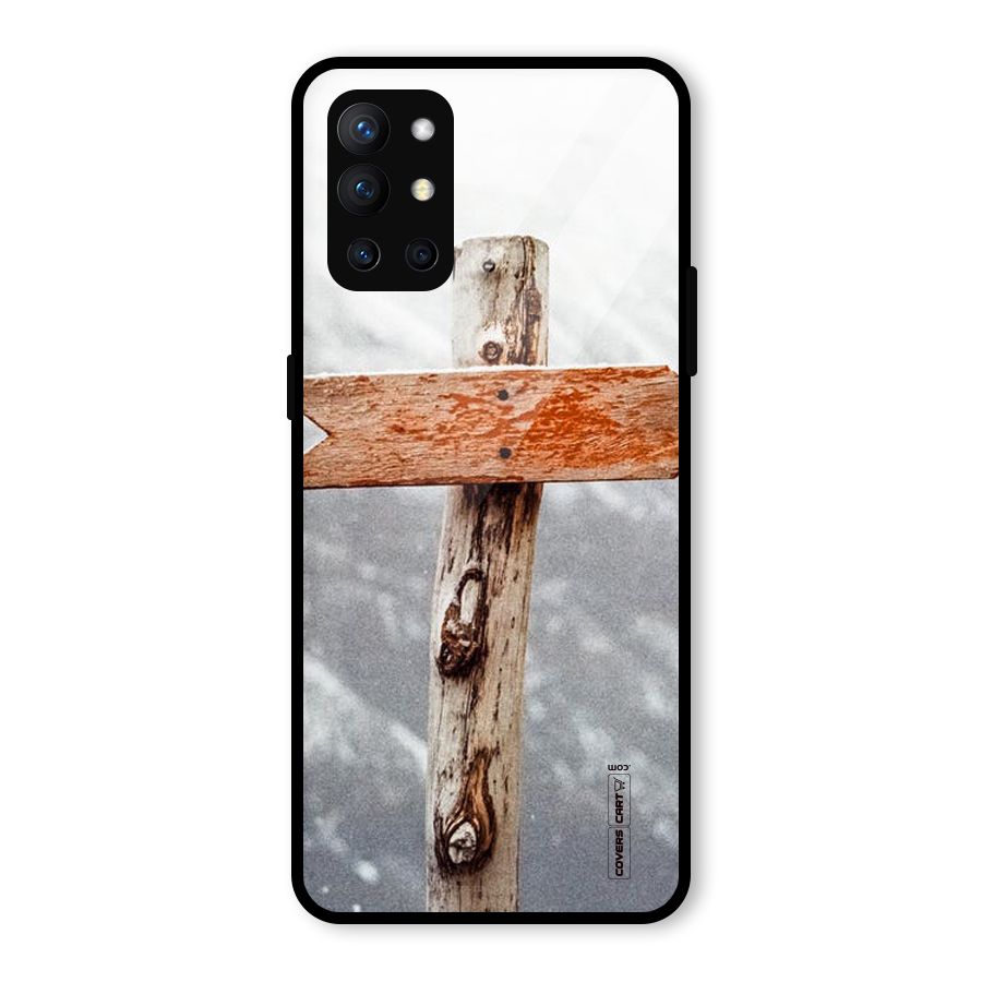 Wood And Snow Glass Back Case for OnePlus 9R