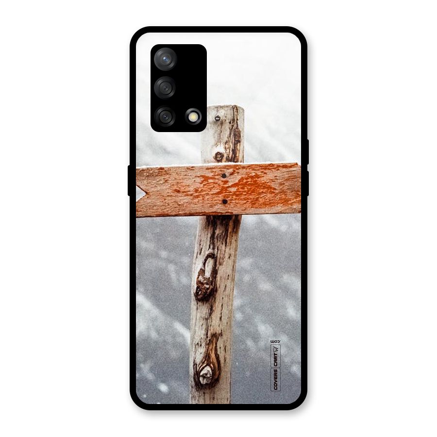 Wood And Snow Glass Back Case for Oppo F19