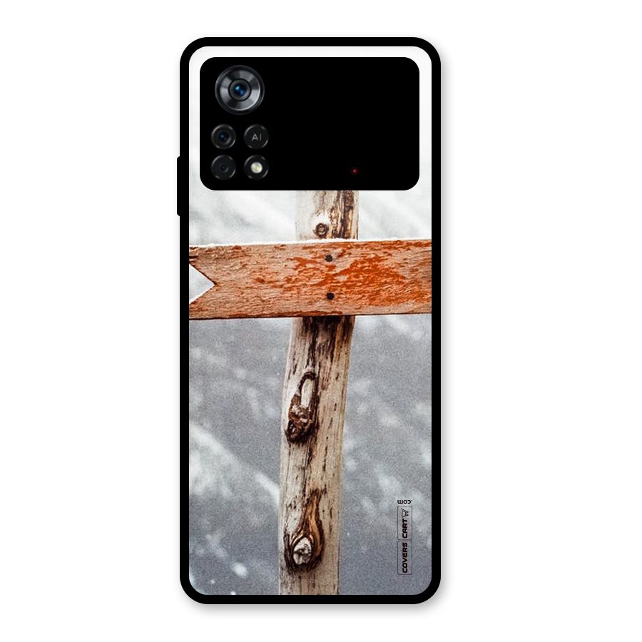 Wood And Snow Glass Back Case for Poco X4 Pro 5G