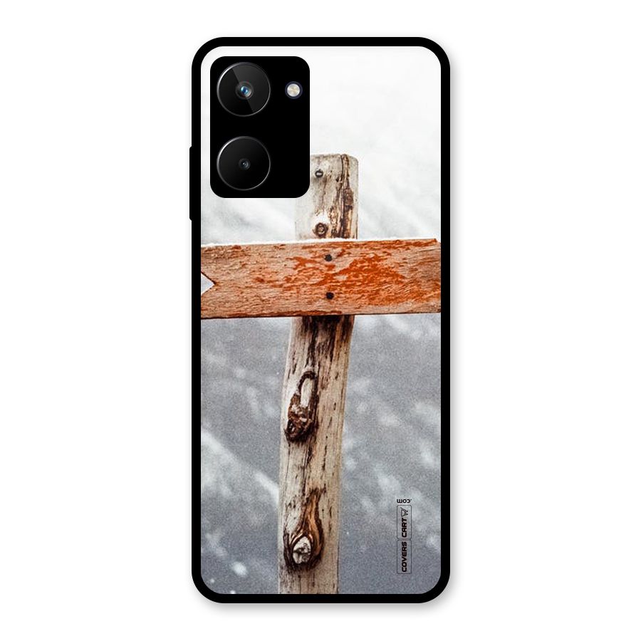 Wood And Snow Glass Back Case for Realme 10