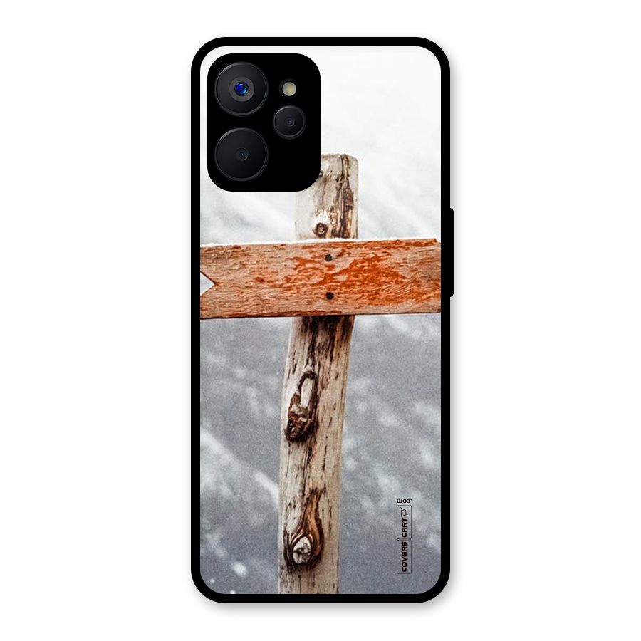 Wood And Snow Glass Back Case for Realme 9i 5G