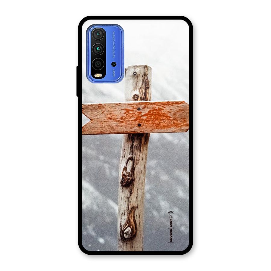 Wood And Snow Glass Back Case for Redmi 9 Power
