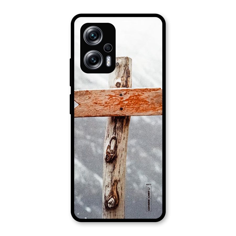 Wood And Snow Glass Back Case for Redmi K50i