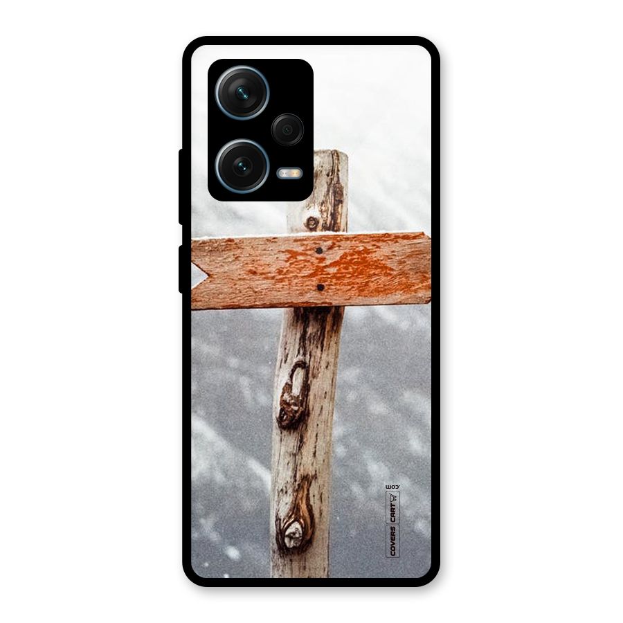 Wood And Snow Glass Back Case for Redmi Note 12 Pro Plus 5G