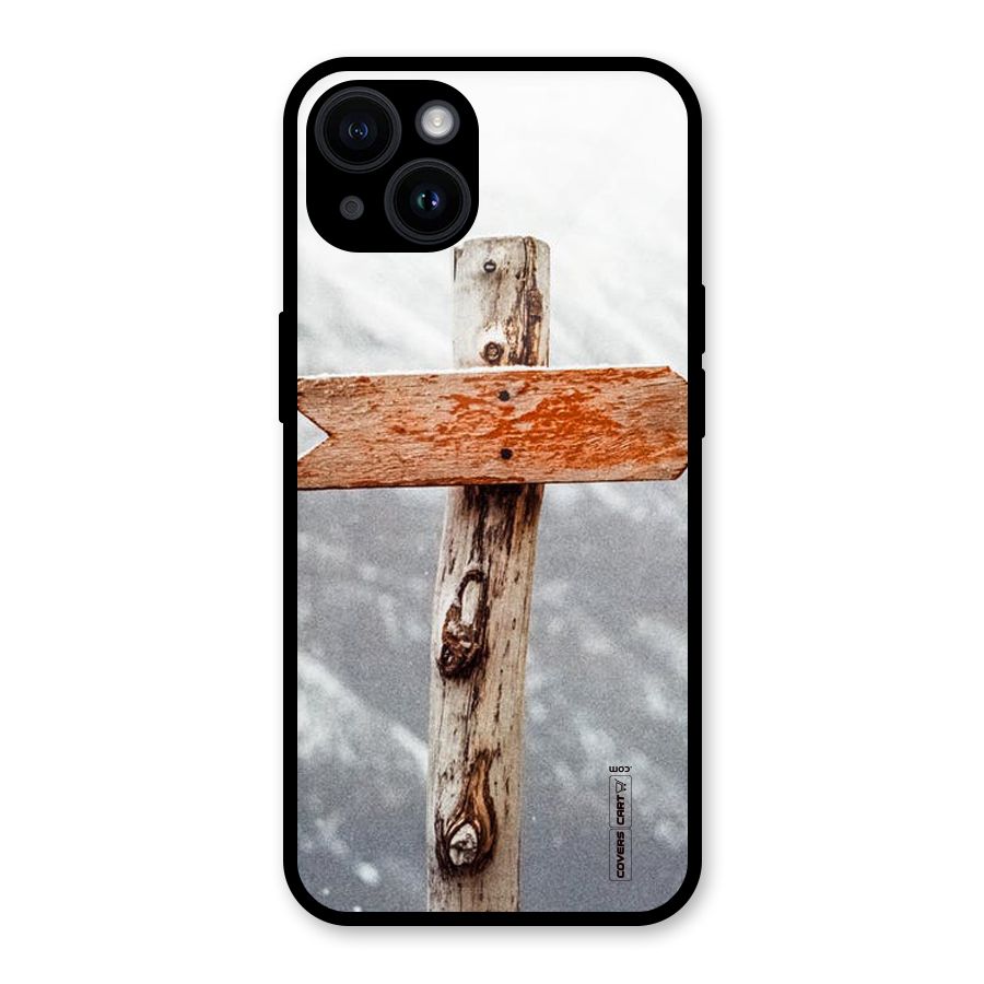 Wood And Snow Glass Back Case for iPhone 14