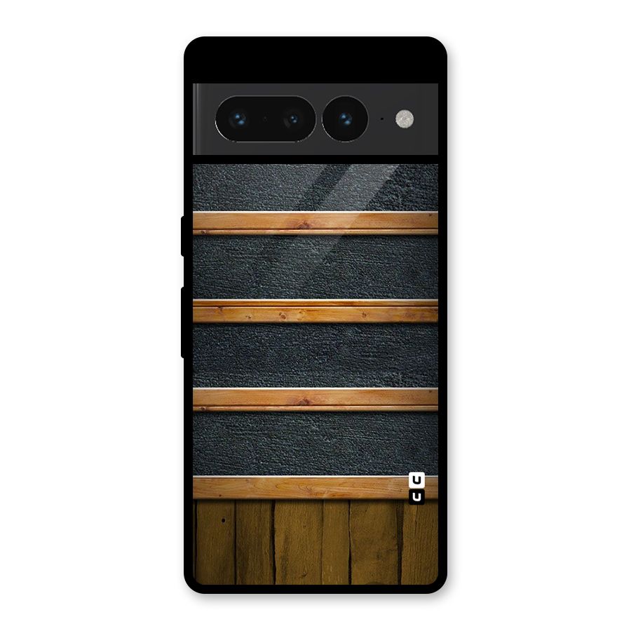 Wood Design Glass Back Case for Google Pixel 7 Pro