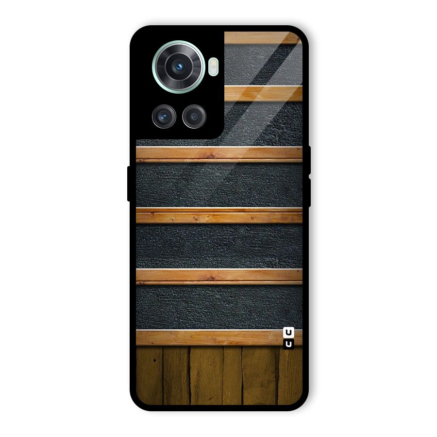 Wood Design Glass Back Case for OnePlus 10R