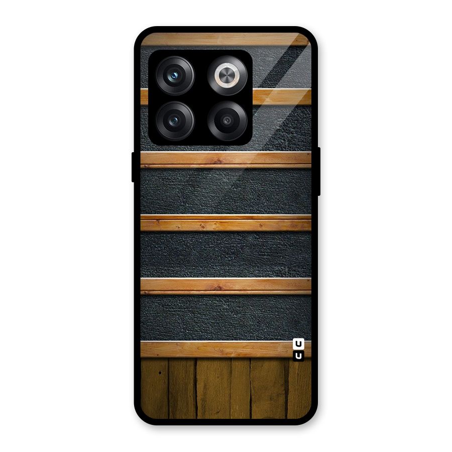 Wood Design Glass Back Case for OnePlus 10T