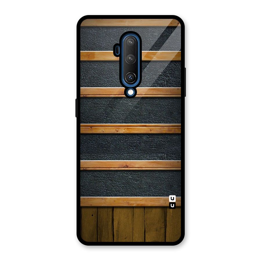 Wood Design Glass Back Case for OnePlus 7T Pro