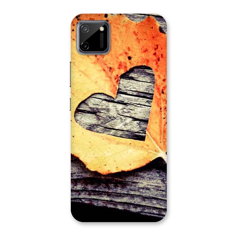 Wood Heart Leaf Back Case for Realme C11