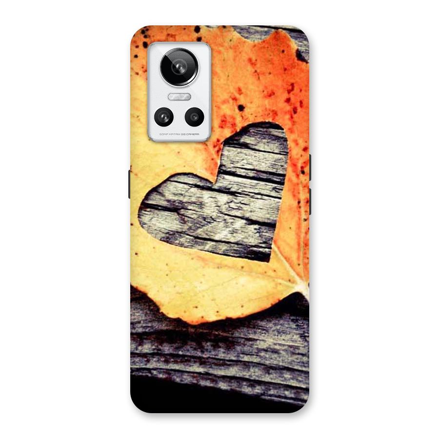 Wood Heart Leaf Back Case for Realme GT Neo 3