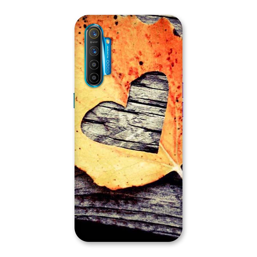 Wood Heart Leaf Back Case for Realme XT