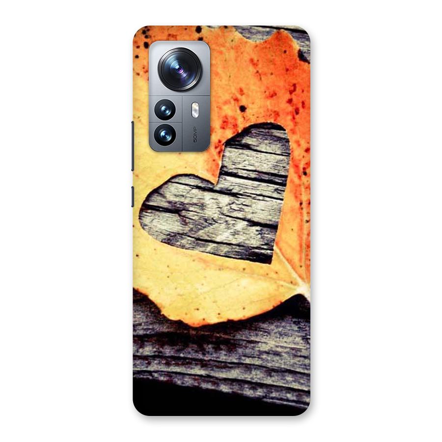 Wood Heart Leaf Back Case for Xiaomi 12 Pro