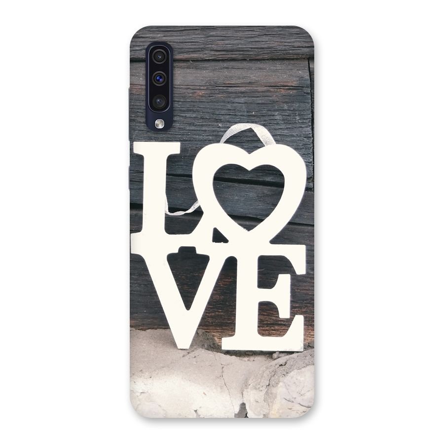 Wood Love Lock Back Case for Galaxy A50s