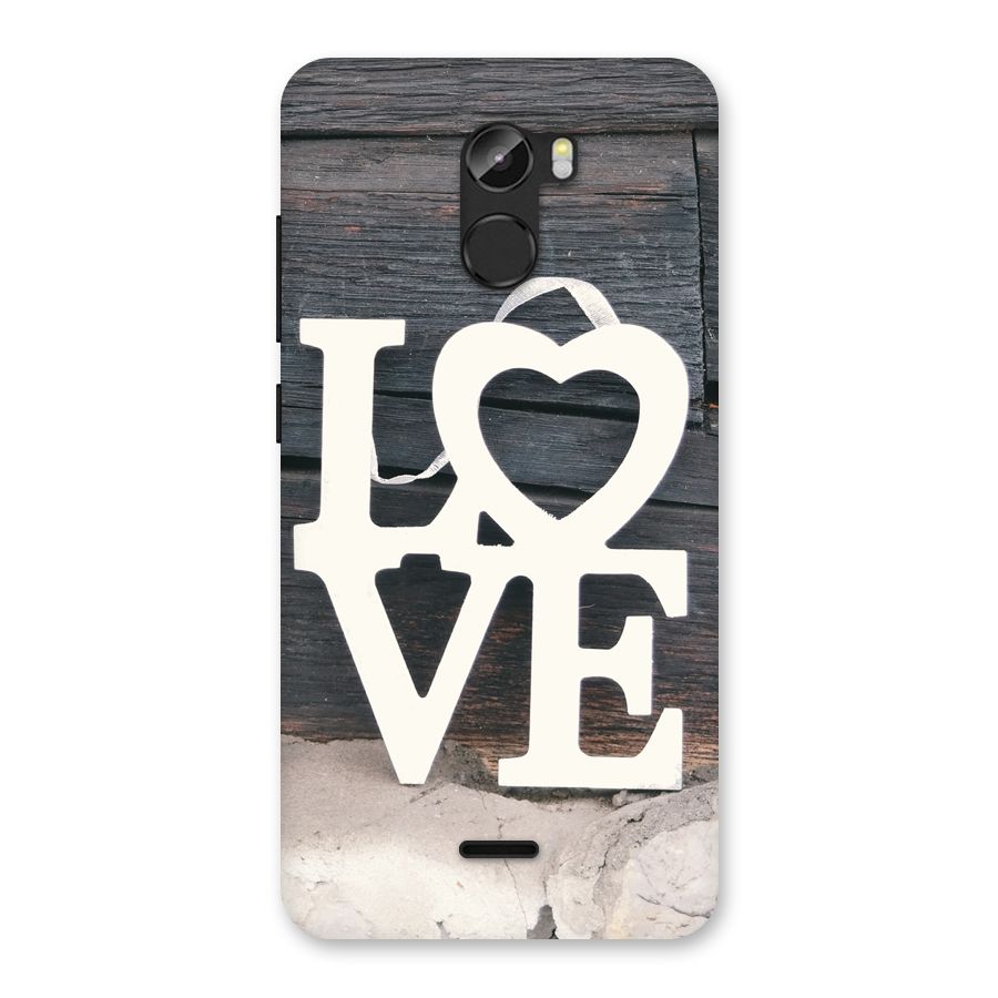 Wood Love Lock Back Case for Gionee X1