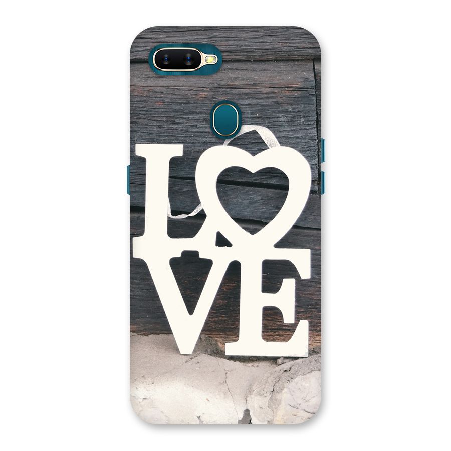 Wood Love Lock Back Case for Oppo A11k