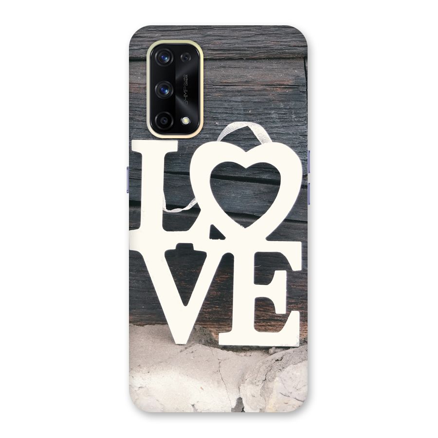 Wood Love Lock Glass Back Case for Realme X7 Pro