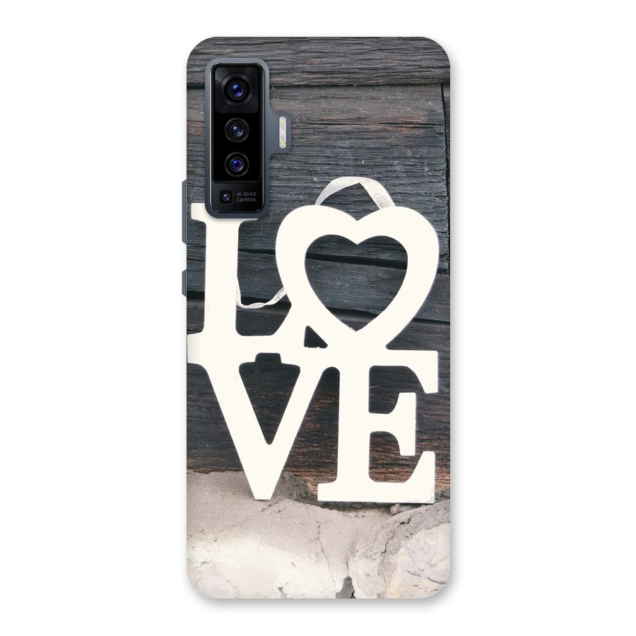 Wood Love Lock Back Case for Vivo X50