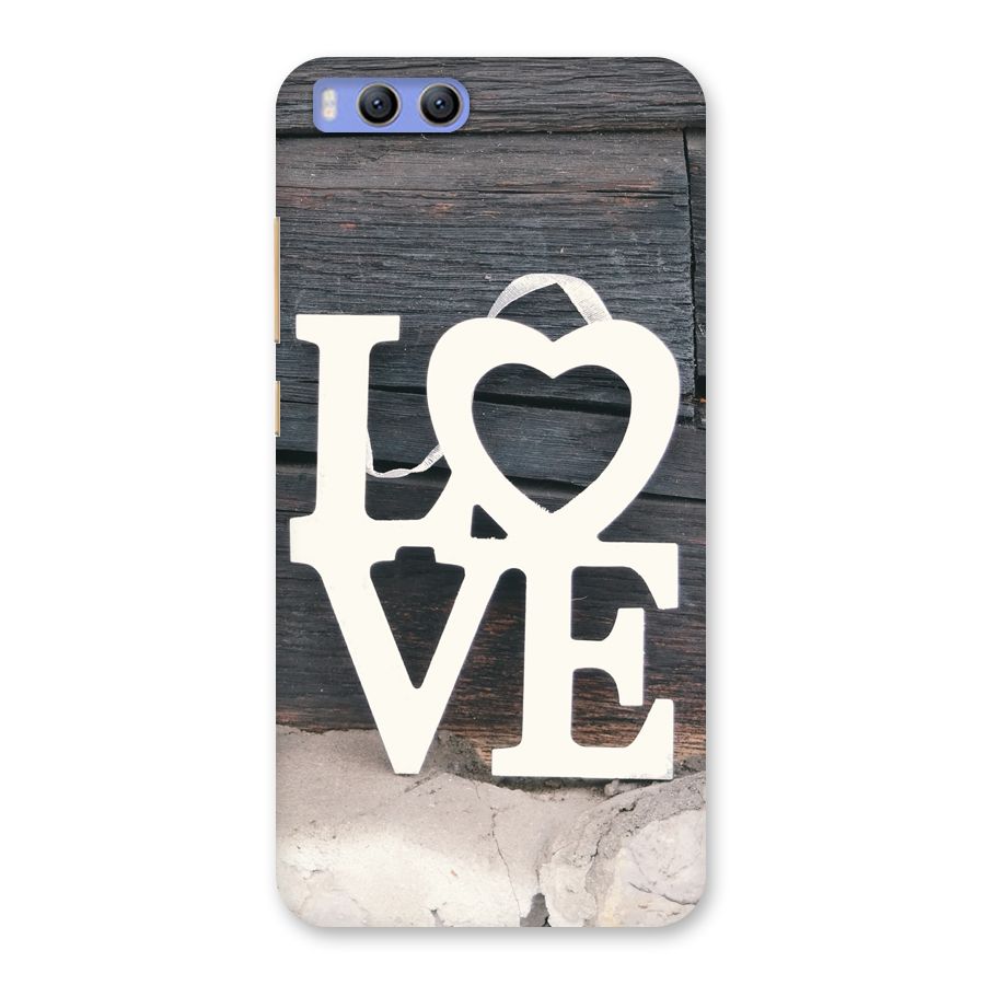 Wood Love Lock Back Case for Xiaomi Mi 6